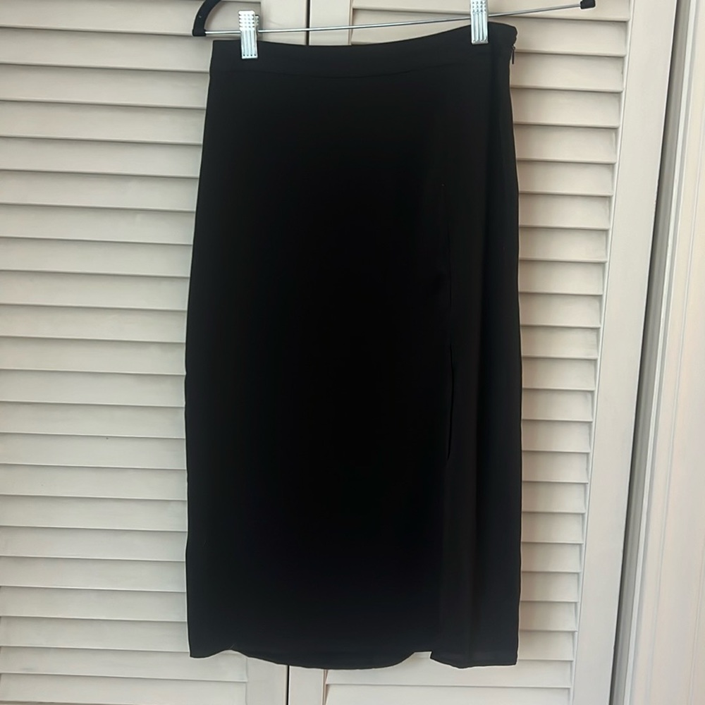 BCBG midi silky skirt